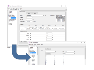 Thermo data editor