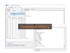 Command history