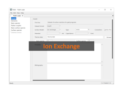 Ion-exchange datasets