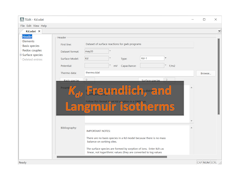 Kd, Freundlich, and Langmuir isotherms