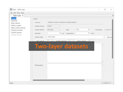 Two-layer datasets